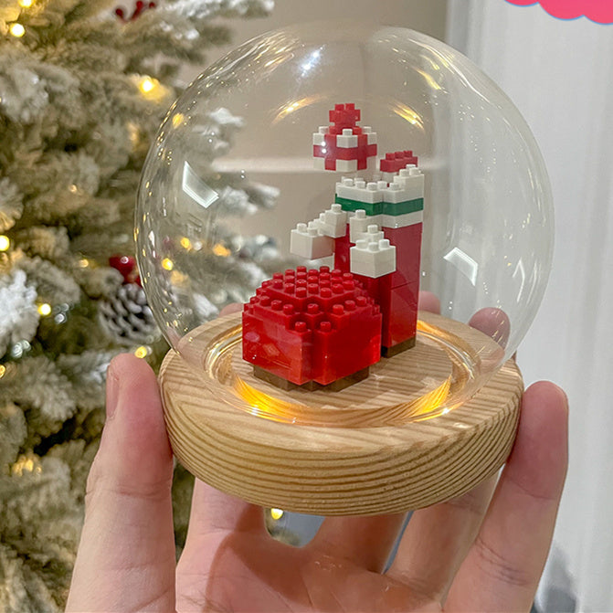 Christmas Series Small Particle Building Blocks Toys Fun Puzzle