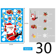 Electrostatic Christmas Glass Stickers Festive Window Decoration