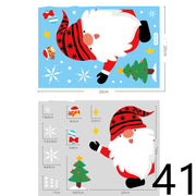 Electrostatic Christmas Glass Stickers Festive Window Decoration