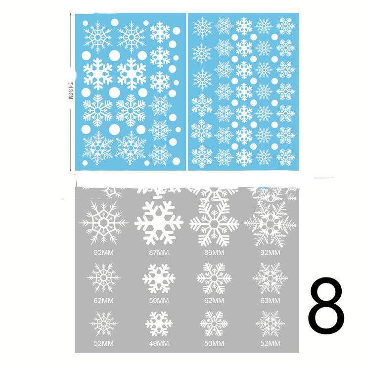 Electrostatic Christmas Glass Stickers Festive Window Decoration