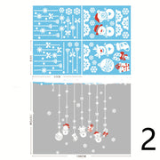 Electrostatic Christmas Glass Stickers Festive Window Decoration