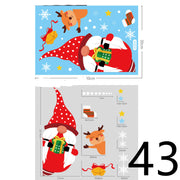 Electrostatic Christmas Glass Stickers Festive Window Decoration