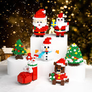 Christmas Series Small Particle Building Blocks Toys Fun Puzzle
