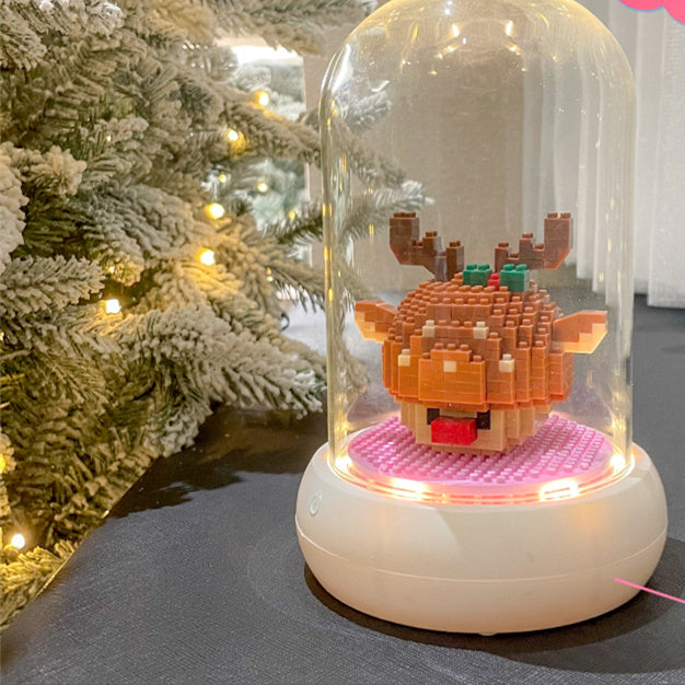 Christmas Series Small Particle Building Blocks Toys Fun Puzzle