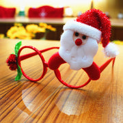 Christmas Party Santa Glasses Festive Holiday Costume Frames