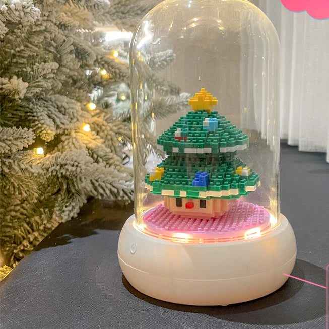 Christmas Series Small Particle Building Blocks Toys Fun Puzzle