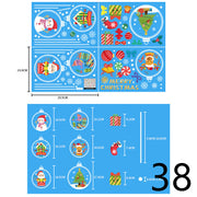 Electrostatic Christmas Glass Stickers Festive Window Decoration