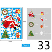 Electrostatic Christmas Glass Stickers Festive Window Decoration