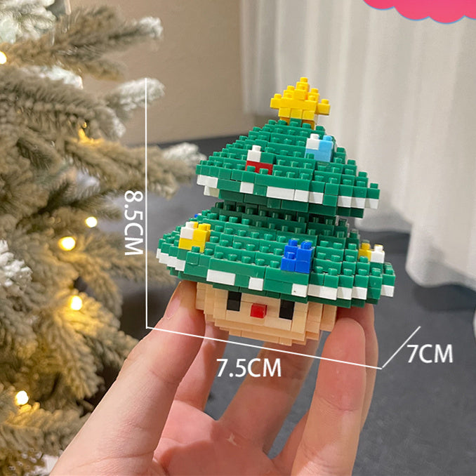Christmas Series Small Particle Building Blocks Toys Fun Puzzle