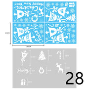 Electrostatic Christmas Glass Stickers Festive Window Decoration