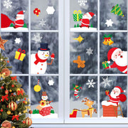 Electrostatic Christmas Glass Stickers Festive Window Decoration