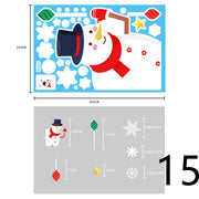 Electrostatic Christmas Glass Stickers Festive Window Decoration