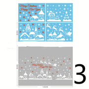 Electrostatic Christmas Glass Stickers Festive Window Decoration
