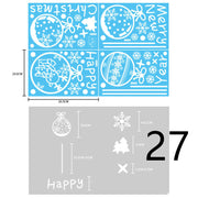 Electrostatic Christmas Glass Stickers Festive Window Decoration