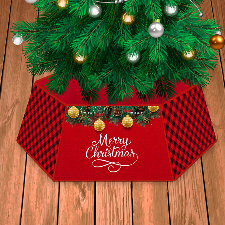 Festive Christmas Tree Skirt Holiday Home Merry Decoration Accessory