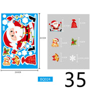 Electrostatic Christmas Glass Stickers Festive Window Decoration