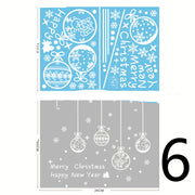 Electrostatic Christmas Glass Stickers Festive Window Decoration