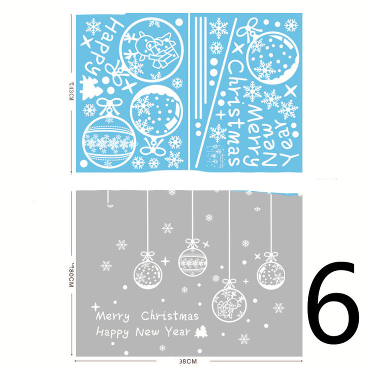 Electrostatic Christmas Glass Stickers Festive Window Decoration
