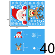 Electrostatic Christmas Glass Stickers Festive Window Decoration