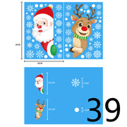 Electrostatic Christmas Glass Stickers Festive Window Decoration