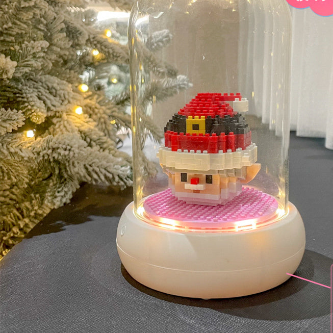 Christmas Series Small Particle Building Blocks Toys Fun Puzzle