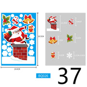 Electrostatic Christmas Glass Stickers Festive Window Decoration