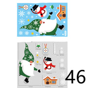 Electrostatic Christmas Glass Stickers Festive Window Decoration