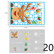 Electrostatic Christmas Glass Stickers Festive Window Decoration