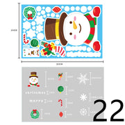 Electrostatic Christmas Glass Stickers Festive Window Decoration
