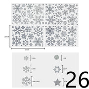 Electrostatic Christmas Glass Stickers Festive Window Decoration