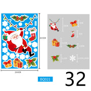Electrostatic Christmas Glass Stickers Festive Window Decoration