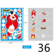 Electrostatic Christmas Glass Stickers Festive Window Decoration