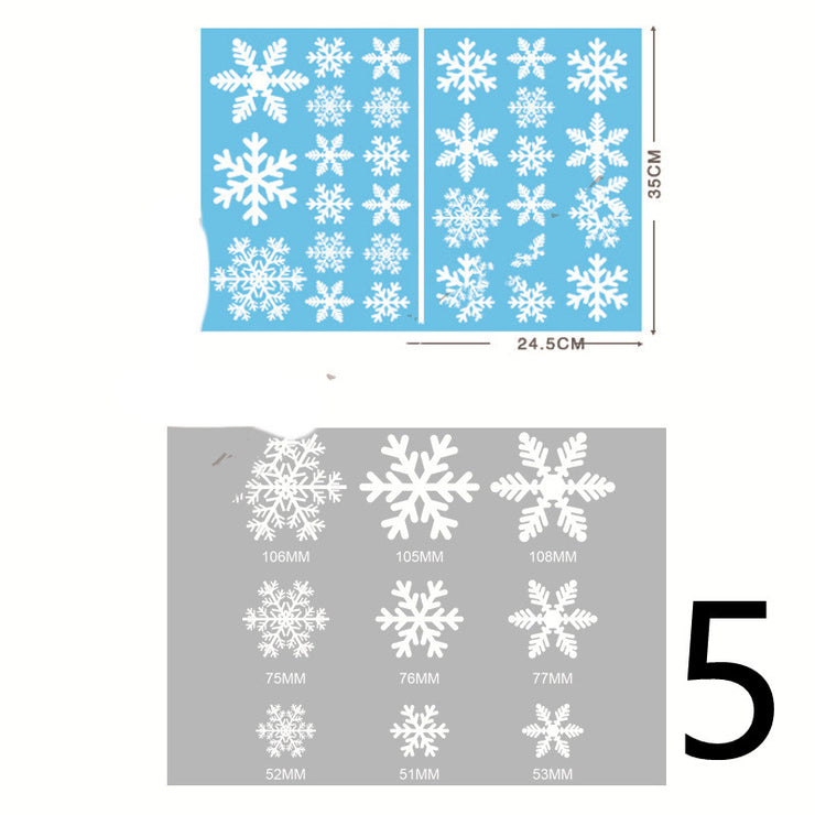 Electrostatic Christmas Glass Stickers Festive Window Decoration