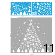 Electrostatic Christmas Glass Stickers Festive Window Decoration