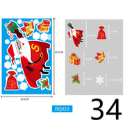 Electrostatic Christmas Glass Stickers Festive Window Decoration