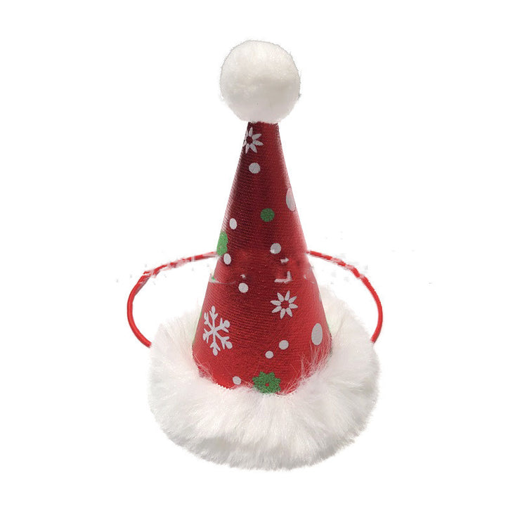 Festive Christmas Pet Hat Set Holiday Celebration Accessory