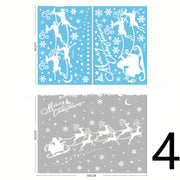 Electrostatic Christmas Glass Stickers Festive Window Decoration