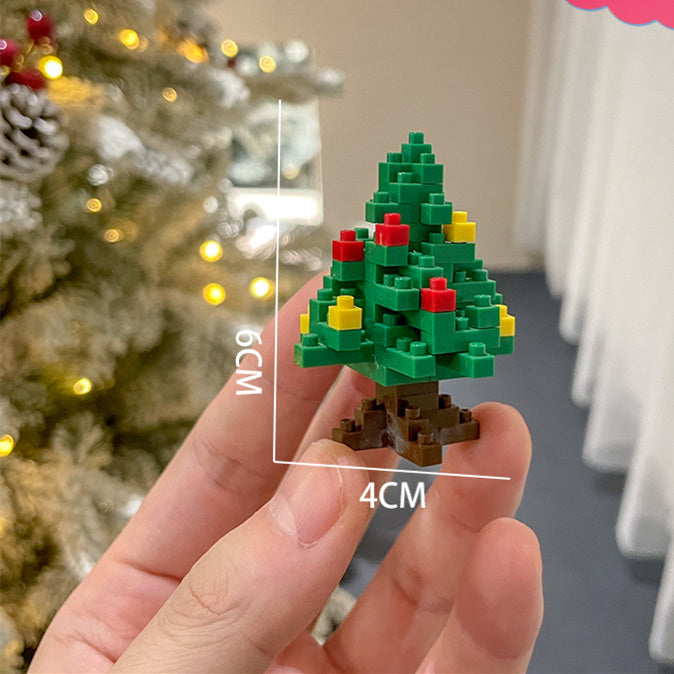 Christmas Series Small Particle Building Blocks Toys Fun Puzzle