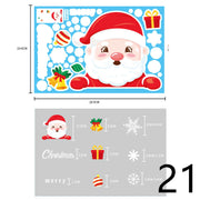 Electrostatic Christmas Glass Stickers Festive Window Decoration