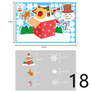 Electrostatic Christmas Glass Stickers Festive Window Decoration